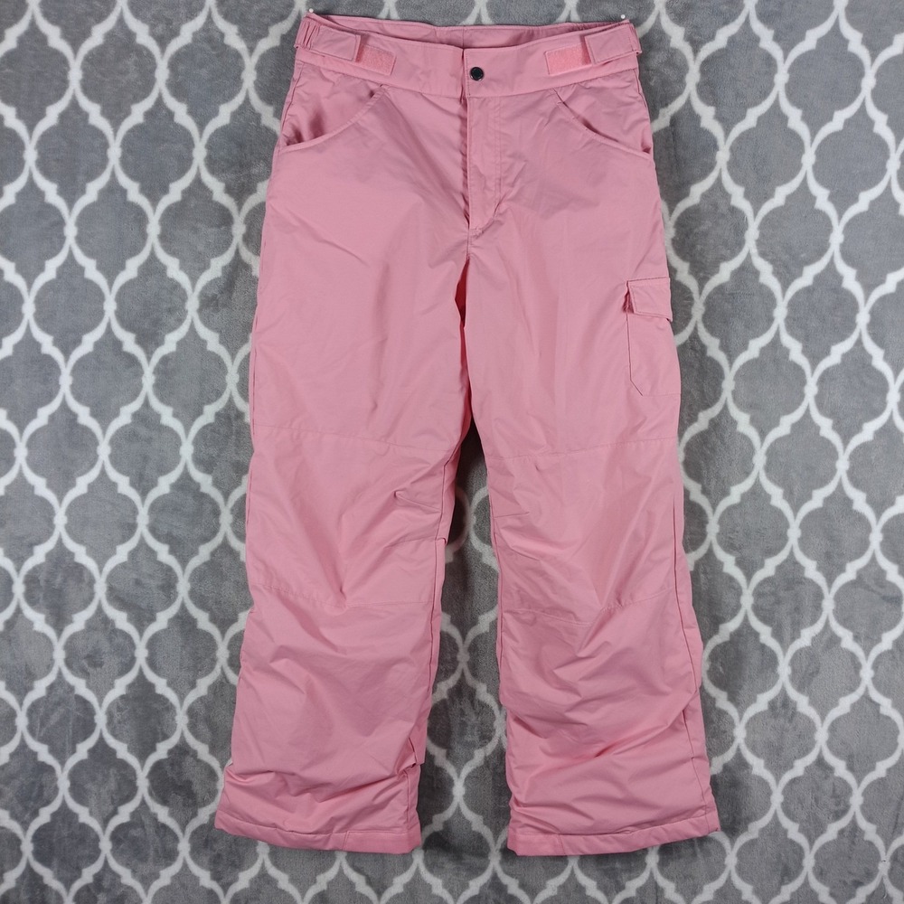 Columbia Snow Pants Kids L 14 16 Pink Insulated Outgrown System Ski Winter Snow